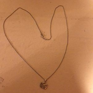 Lotus flower pendant necklace